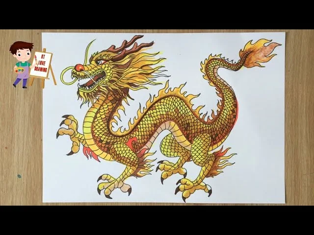 Vẽ con Rồng | Vẽ rồng | Vẽ con rồng chào đón năm mới 2025 | How to Drawing a Dragon P2