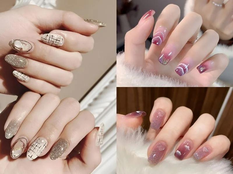 F5 bản thân sành điệu hơn với mẫu nail sang chảnh (Nguồn: Ming Nail Art, Rinnie - Pinterest)