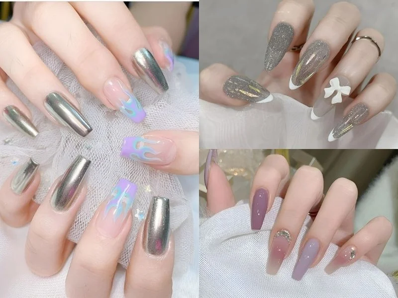 F5 bản thân phong cách hơn với mẫu nail Hàn Quốc trendy (Nguồn: T Nail Room, Nail Groom, @Maychao - Weibo)