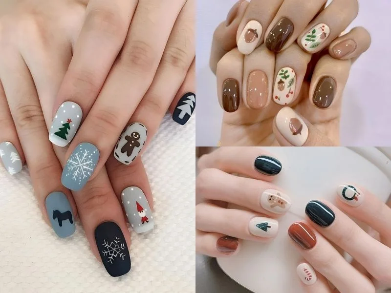 Ngày cuối năm thêm sành điệu với những bộ nail lung linh (Nguồn: manicurious, K Beauty Addiction, The Palm)