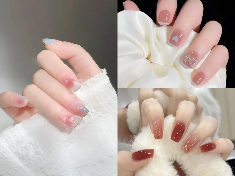 Mẫu móng đẹp 2023 nhẹ nhàng, thanh lịch dành cho phái nữ (Nguồn: Mira, Gwenn, @Maychao - Weibo)