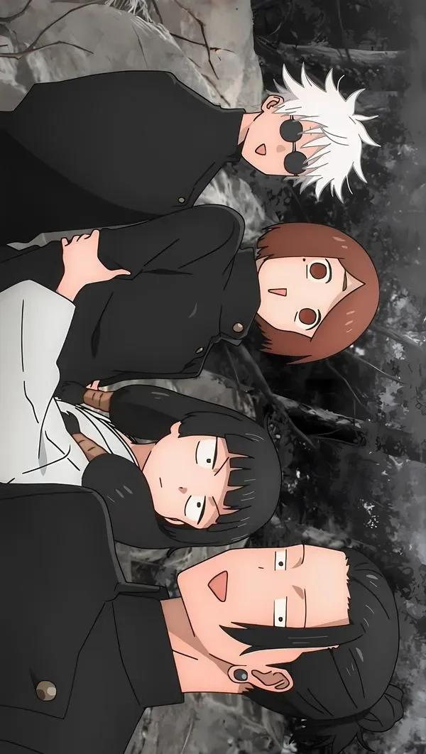Hình nền iPad cute nhóm nhân vật anime