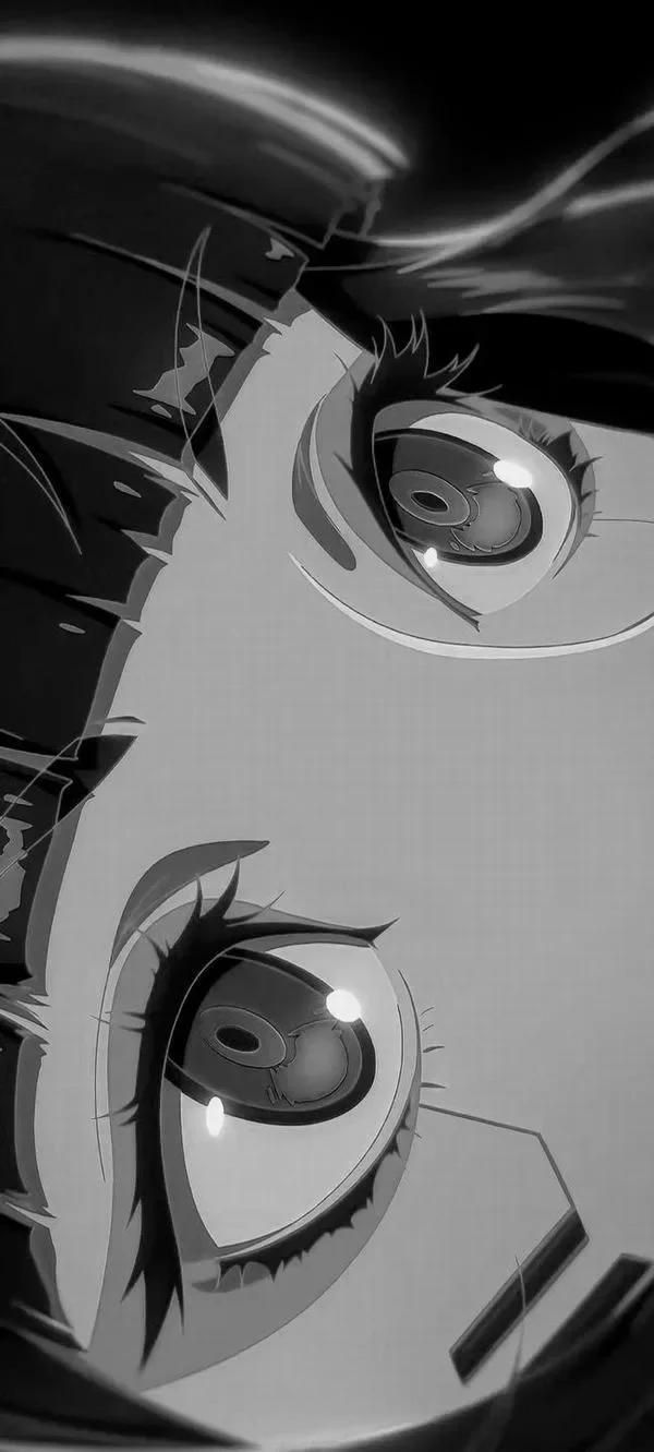 Tải ảnh wallpaper iPad anime tối màu sang điểm sáng tập trung nhìn rất ngầu