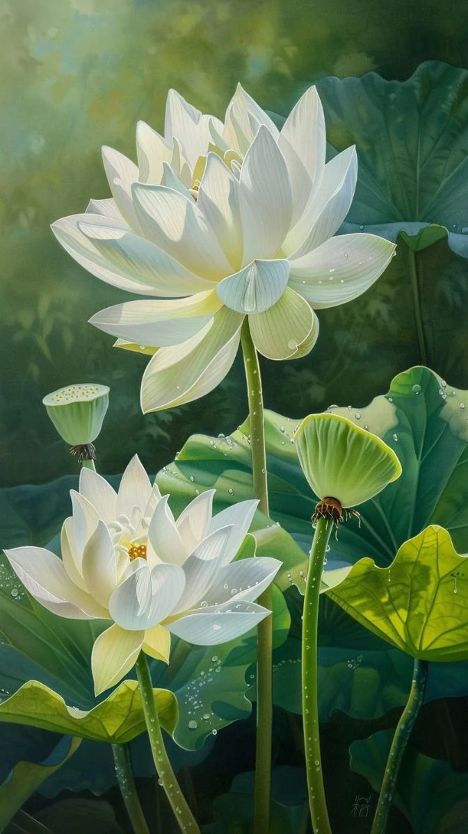 hình nền hoa sen trắng (8)
