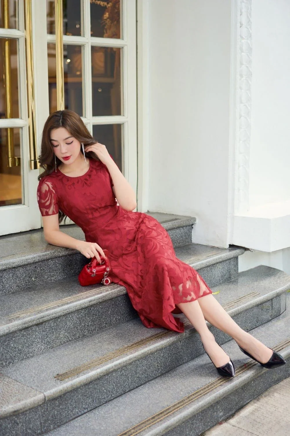 Hình 11 trong bộ mẫu đầm suông mới nhất