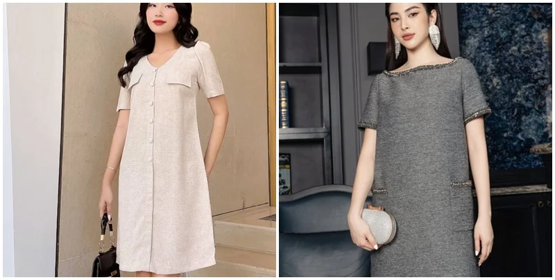 Ảnh minh hoạ mẫu đầm suông mới nhất số 77