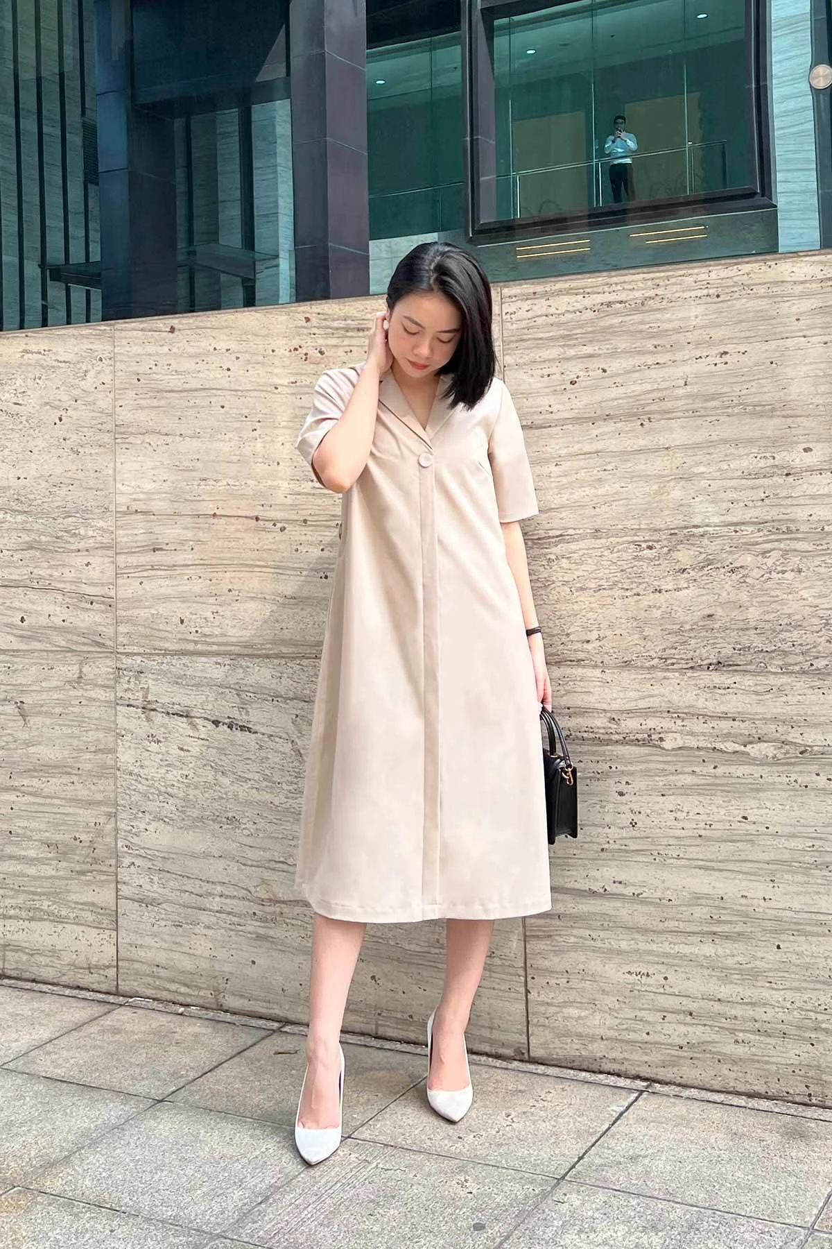 Đầm suông dễ mặc với mọi dáng người
