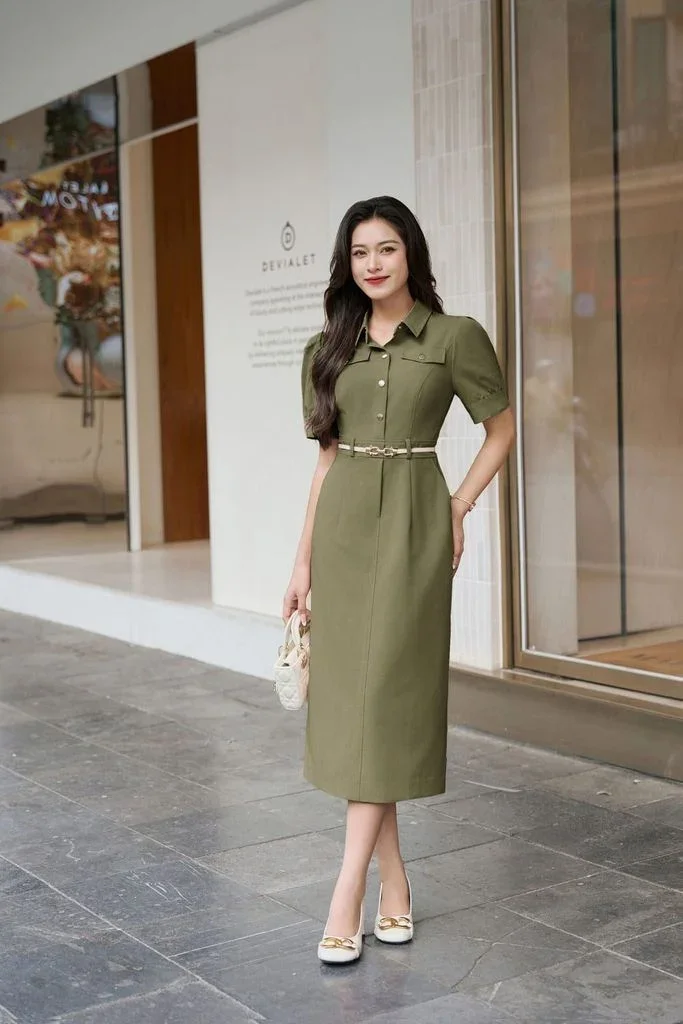 Các kiểu đầm suông công sở