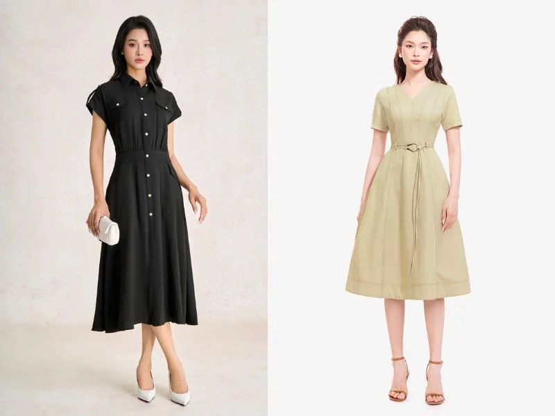 Đầm suông chữ A (6)