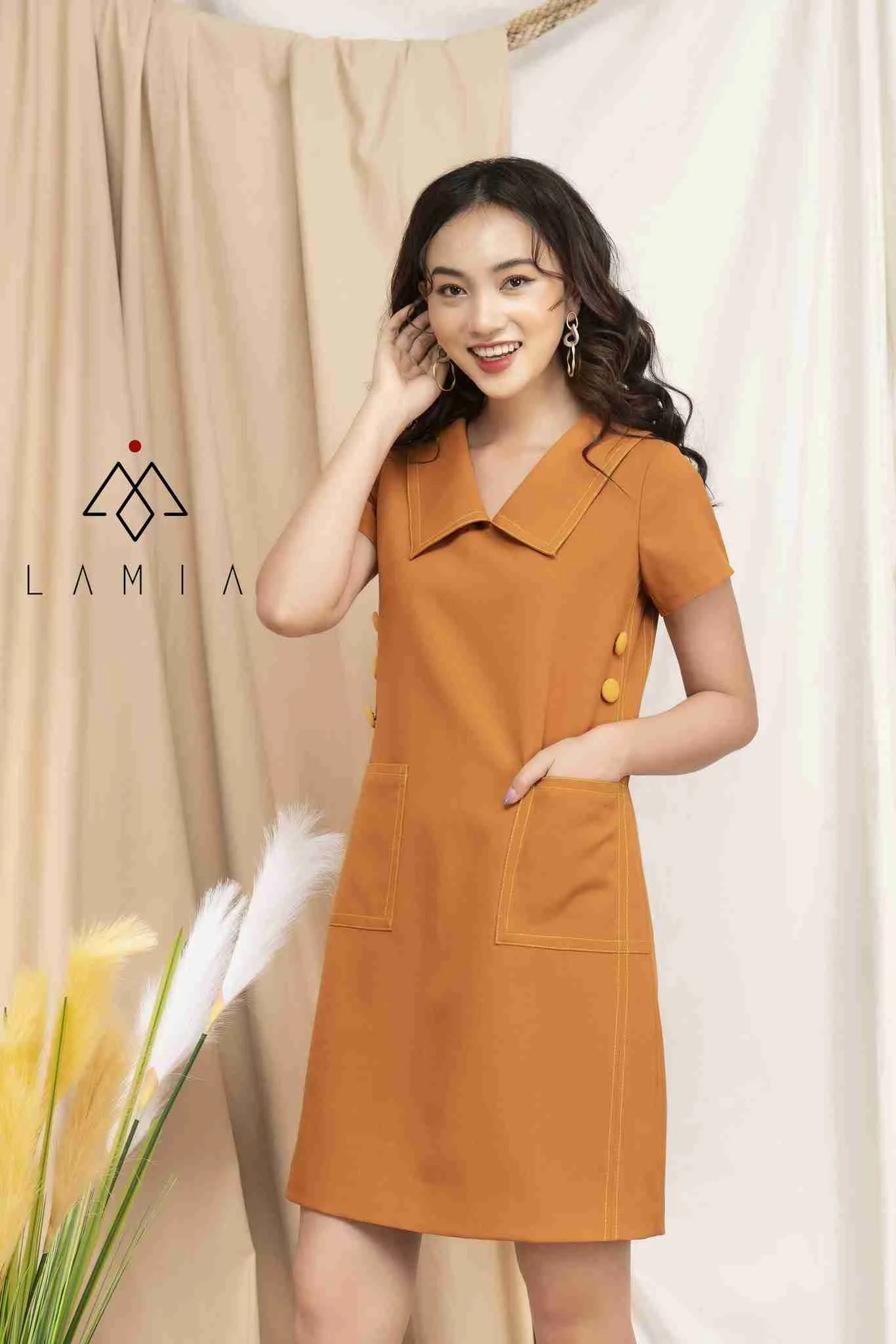mẫu đầm suông mới nhất - mẫu 59