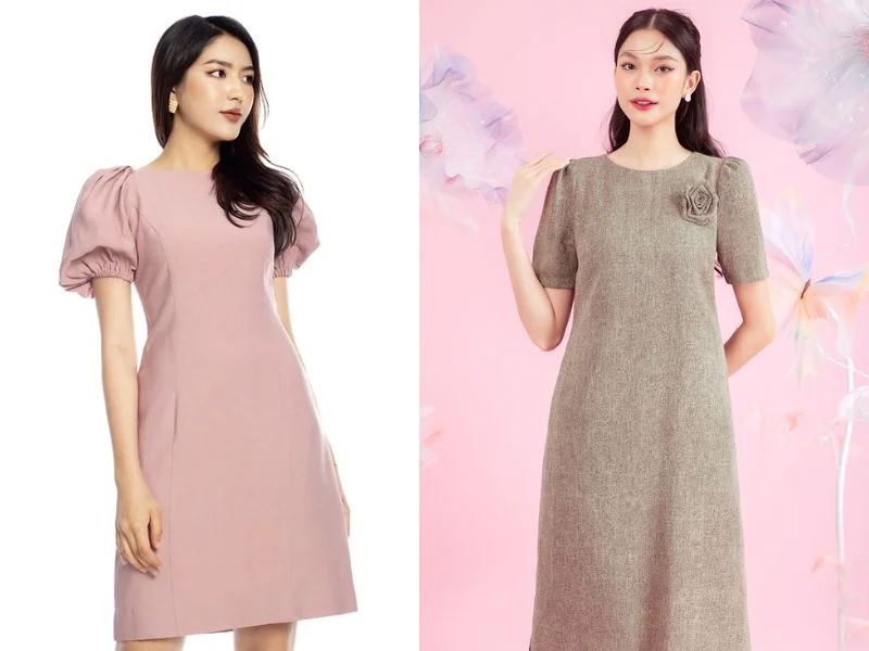 Đầm suông chữ A (8)