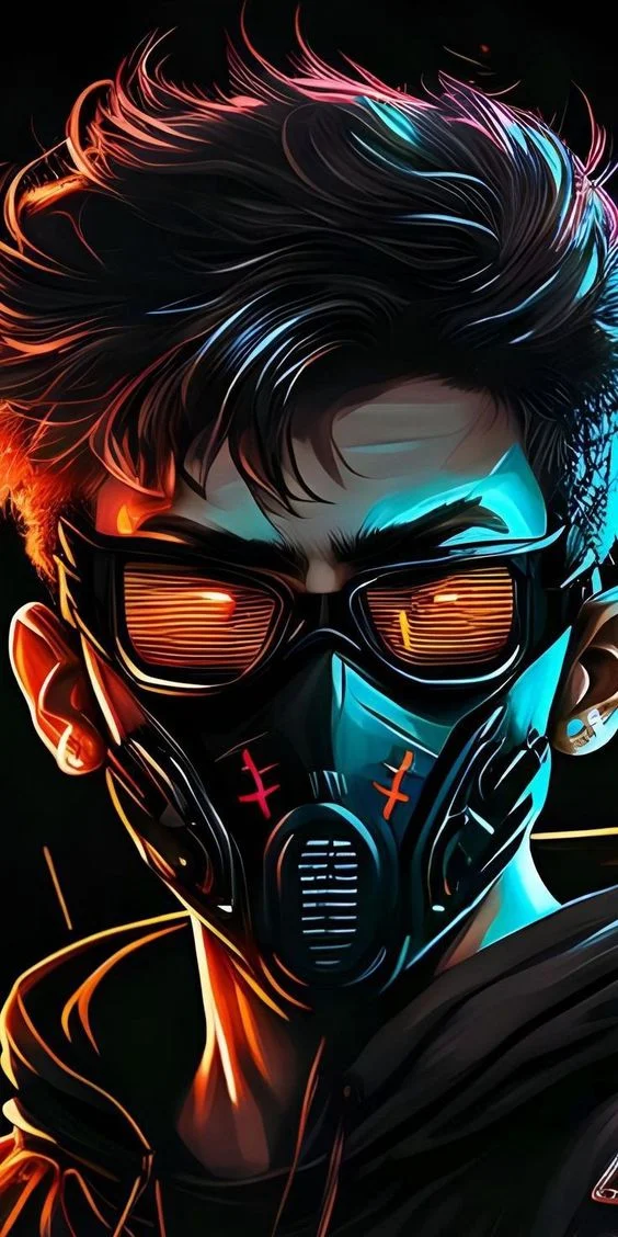 Hình nền điện thoại độc và chất với phong cách cyberpunk neon cực ngầu