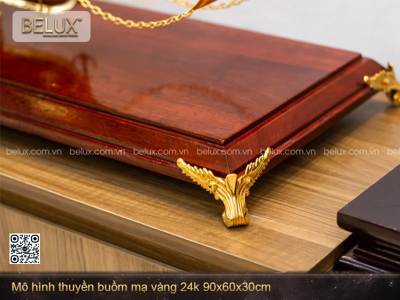 Mô Hình Thuyền Buồm Mạ Vàng 24k - Bản Hùng Ca Khơi Nguồn Tài Lộc