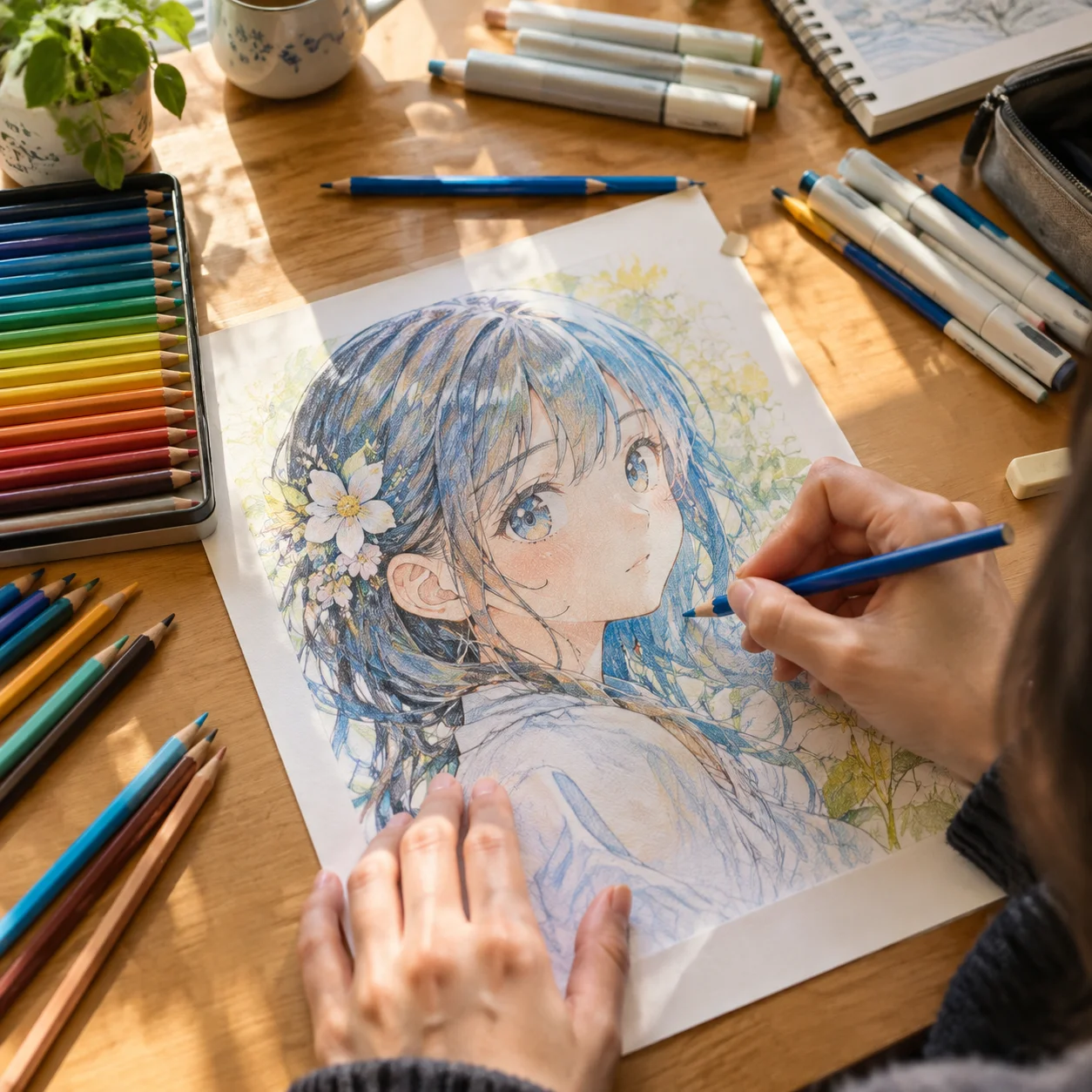 tranh tô màu anime — ảnh 57
