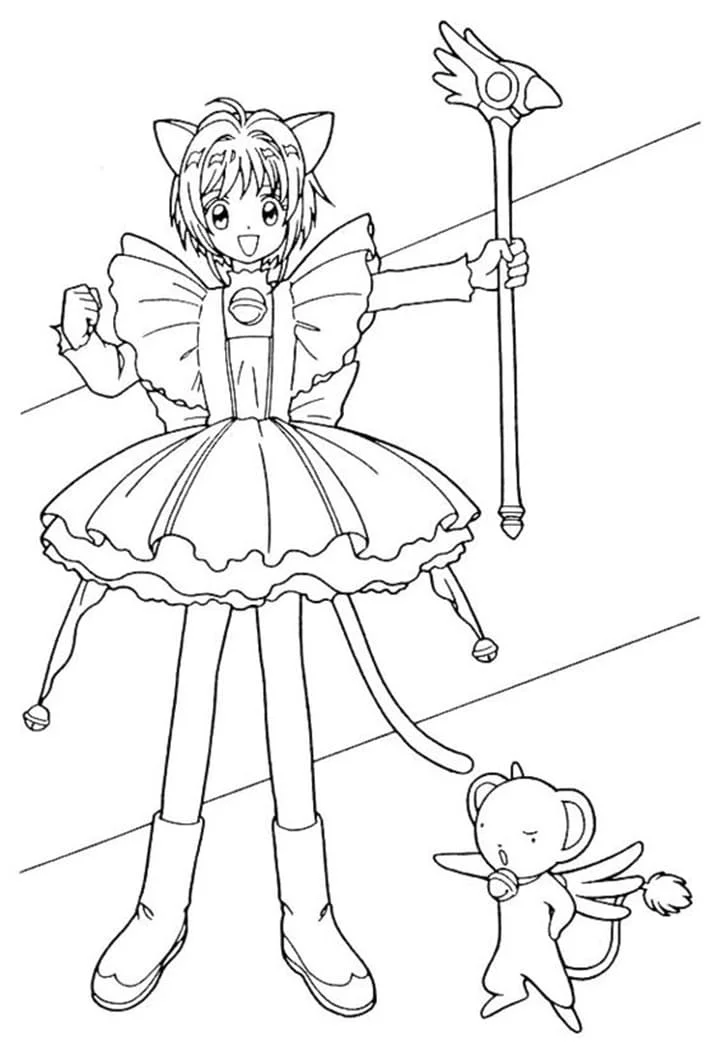 Tô Màu Sakura Thủ Lĩnh Thẻ Bài