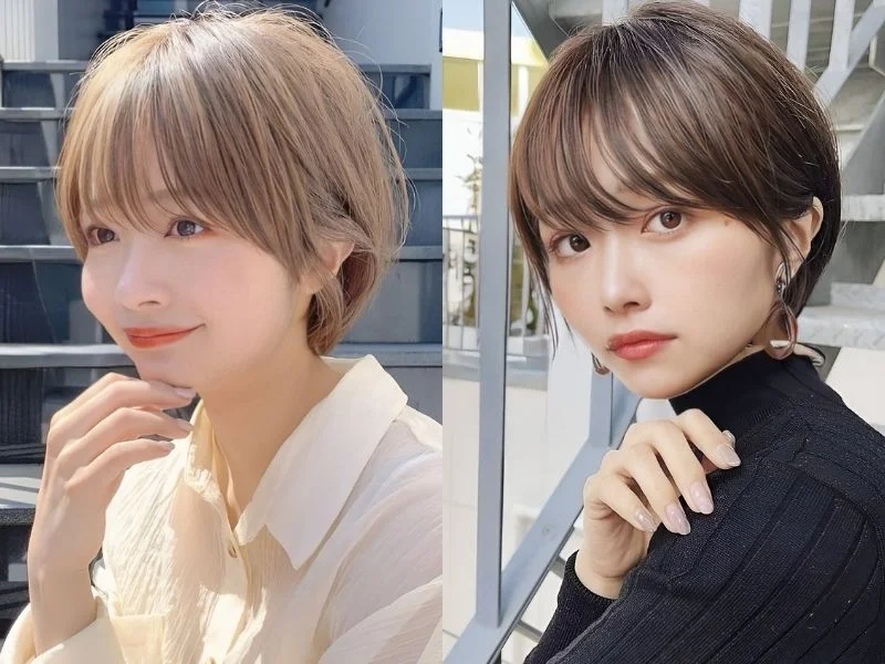Tóc pixie mái thưa nữ