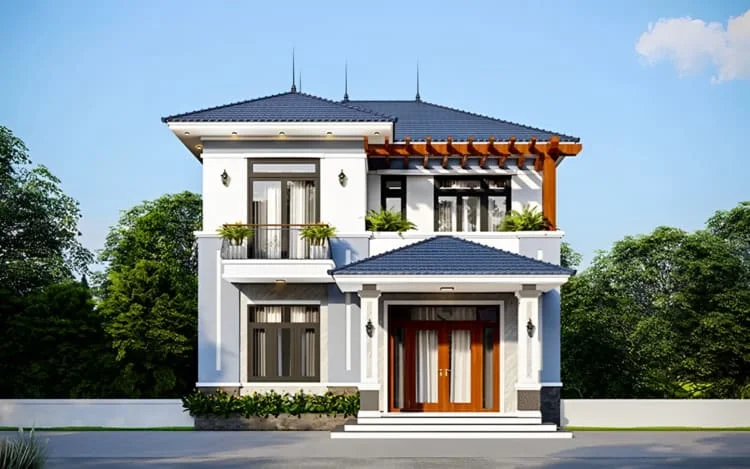 Mẫu nhà hai tầng hiện đại và sang trọng
