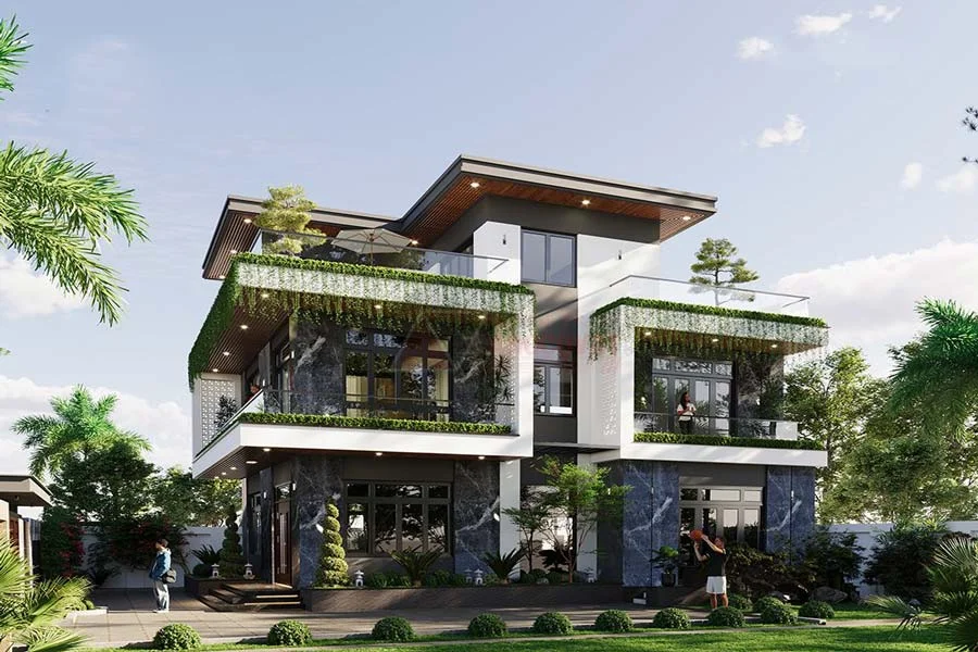 TOP 50] mẫu nhà 3 tầng đẹp ở nông thôn hiện đại mới 2026