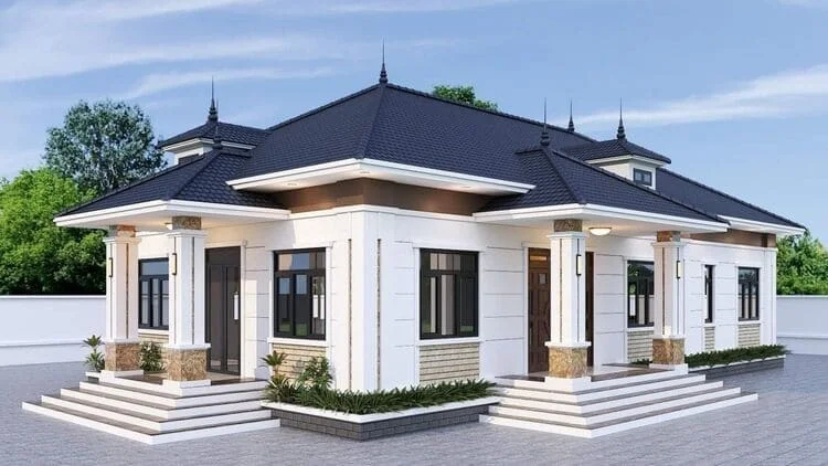 Mẫu nhà một tầng đẹp, ấn tượng