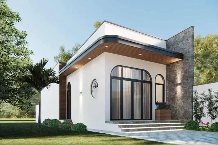 Mẫu nhà một tầng đẹp, hiện đại và tối giản