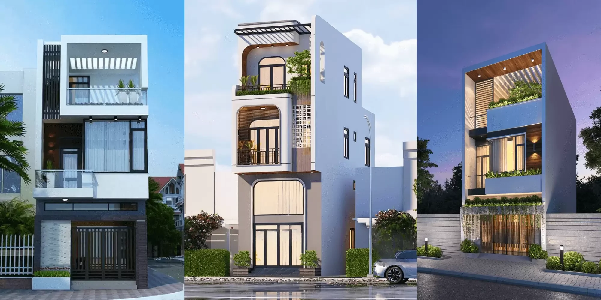 60+ Mẫu nhà ống 3 tầng đẹp, hiện đại, xu hướng mới 2026