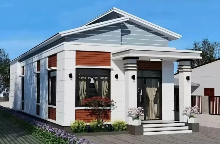 Mẫu nhà mái lệch đẹp, hiện đại và độc đáo