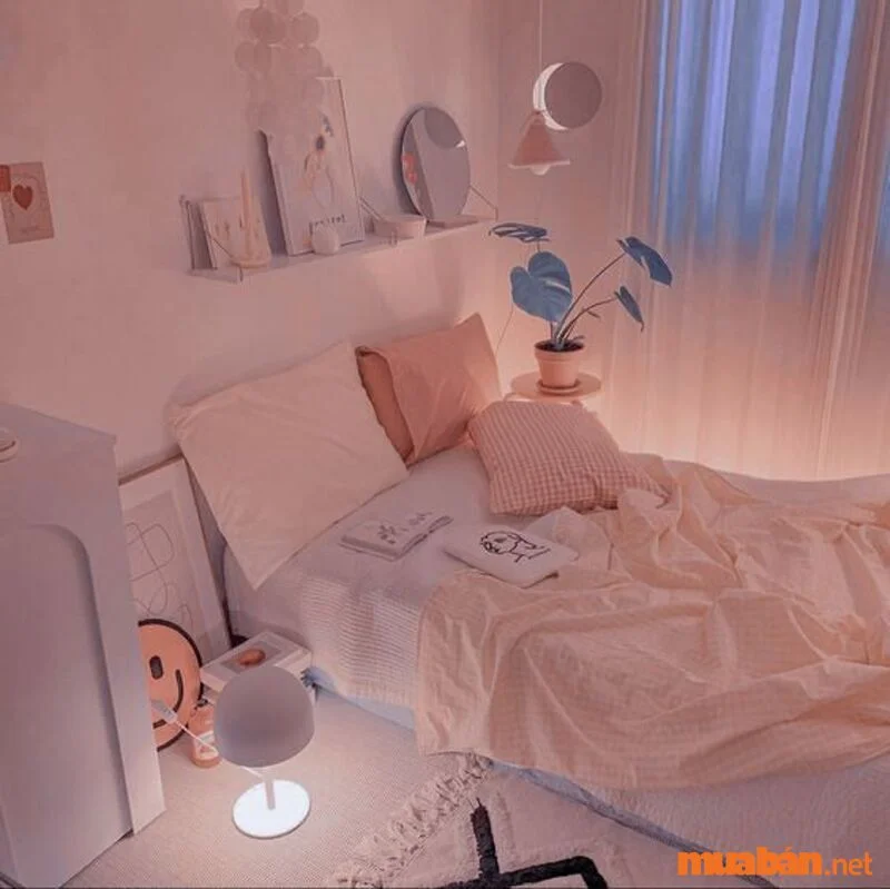 Ý tưởng decor phòng ngủ tone màu pastel ấm cúng và hiện đại