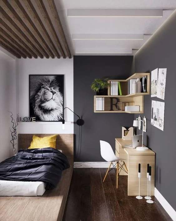 Decor phòng ngủ hiện đại với thiết kế tối giản và tông màu sang trọng.