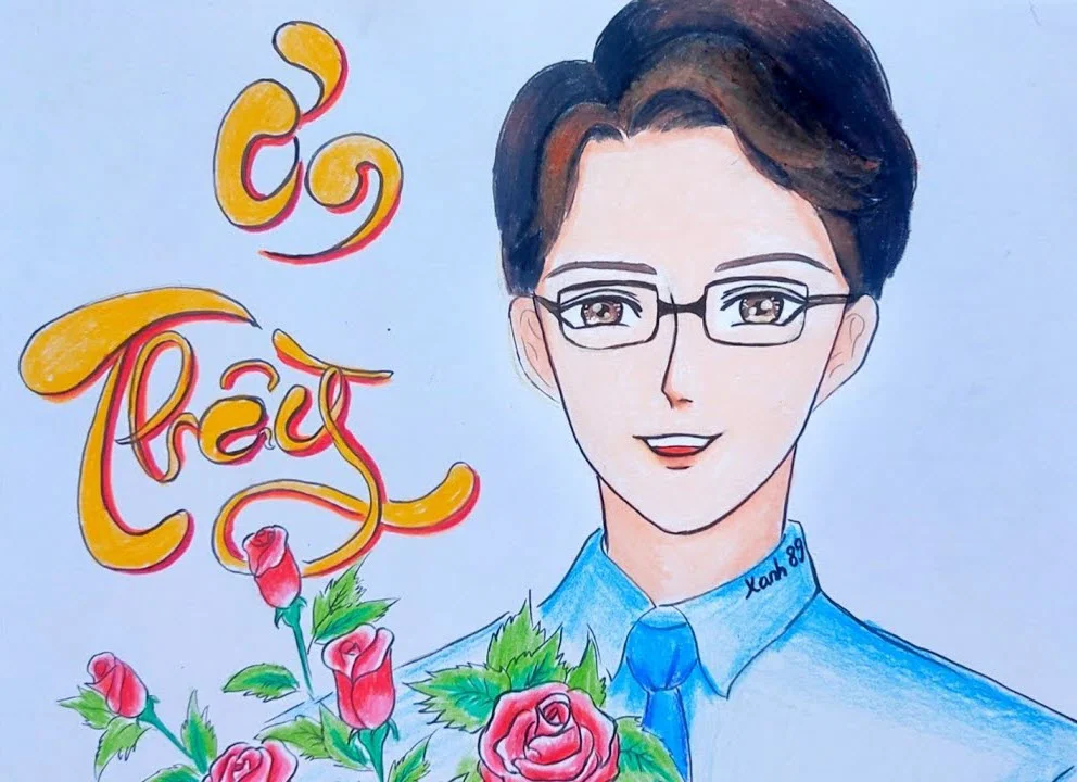 Vẽ tranh đề tài 20-11 anime đẹp nhất
