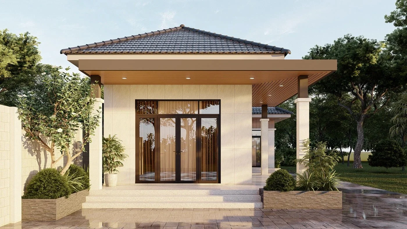 15+ Mẫu nhà cấp 4 đẹp giá rẻ 100 triệu, đơn giản, tiện nghi